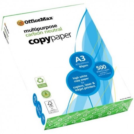 OfficeMax A3 80gsm ream White Copy Paper