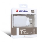 Verbatim USB Home AC Charger - 4-Port