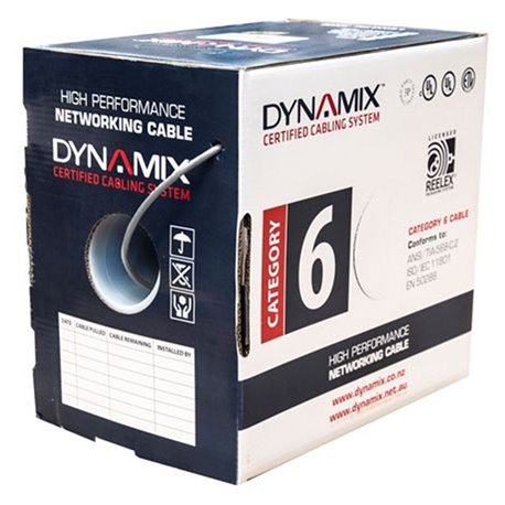 Dynamix 305m Cat5e Blue UTP Solid Cable Roll