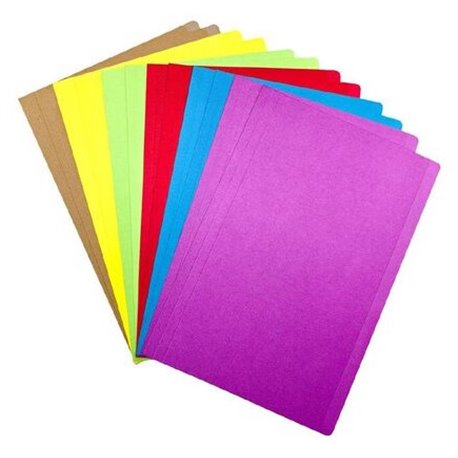 WS Manilla Folders Foolscap 12 Pack Assorted colours