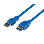 Dynamix 3M USB3.0 Type A Male to Female Extension Cable. Colour Blue