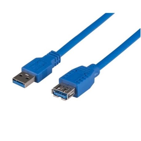Dynamix 3M USB3.0 Type A Male to Female Extension Cable. Colour Blue