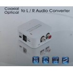 Coaxial Optical to RCA L/R  Audio Converter
