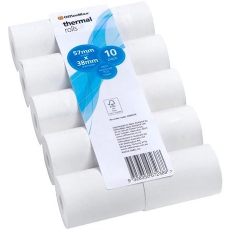 OfficeMax Eftpos Thermal Rolls 57x38mm