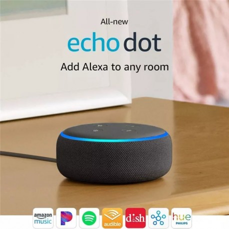 Amazon Echo Dot (3rd Gen) Smart Speaker with Alexa - Charcoal