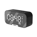 Bluetooth Speaker Portable Mini Double Alarm Clock FM Radio 