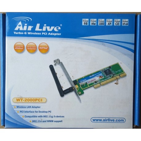 AIR LIVE WT-2000PCI Turbo-G WiFi PCI Adapter