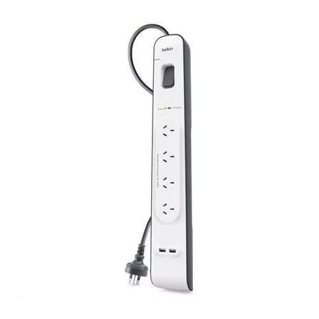 Belkin 4 Outlet with 2M Cord with 2 USB Ports