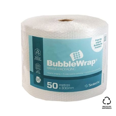 Bubble Wrap Roll 300mm x 50m Clear 