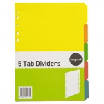 IMPACT Dividers Cardboard 5 Tab Colour A4