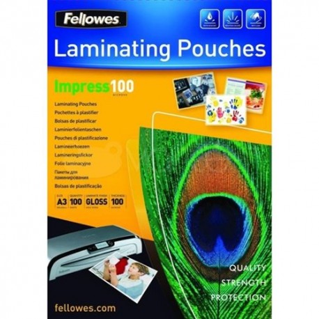 Fellowes A3 Laminating Pouches x100 pack