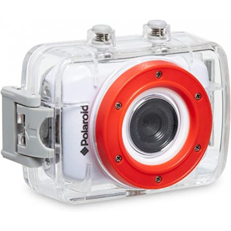Polaroid XS7 Waterproof Hi-Def HD Sports Video Camera Camcorder with 8GB Memory Card with Helmet & Bike Mounts