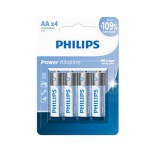 Philips 4 Pack AA  Alkaline Battery 1.5V